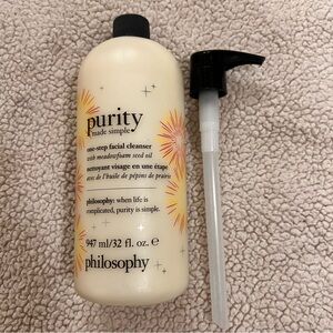 New Philosophy one-step facial cleanser with meadow foam 32 oz w/pump